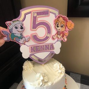 Paw patrol custom cake topper